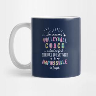 An awesome Volleyball Coach Gift Idea - Impossible to Forget Quote Mug